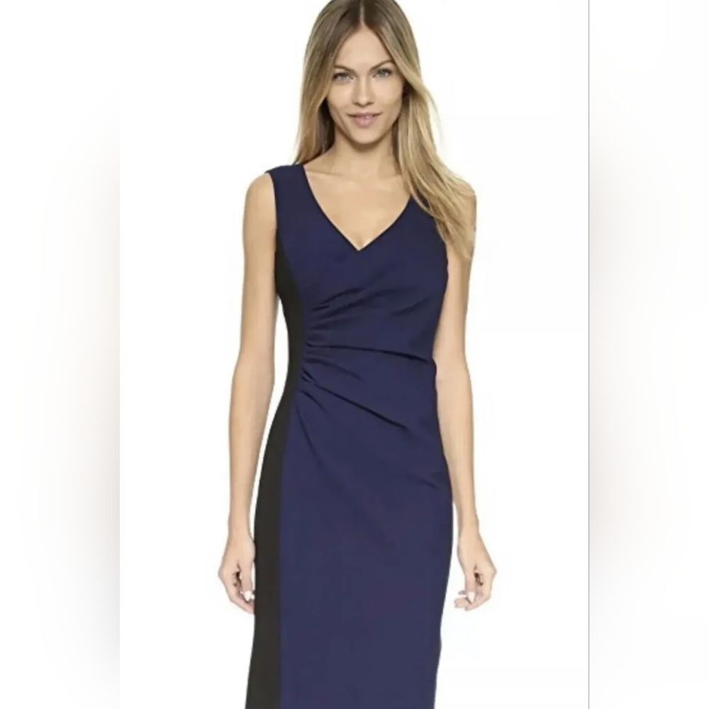 DVF Diane Von Furstenberg Eliana Gathered Stretch Jersey Dress Size 12 NWT
